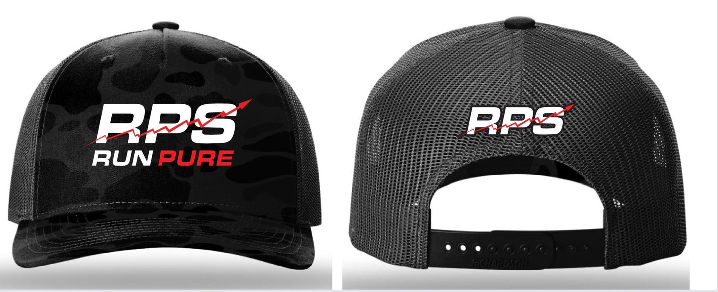 Black Snapback Hat Camouflauge
