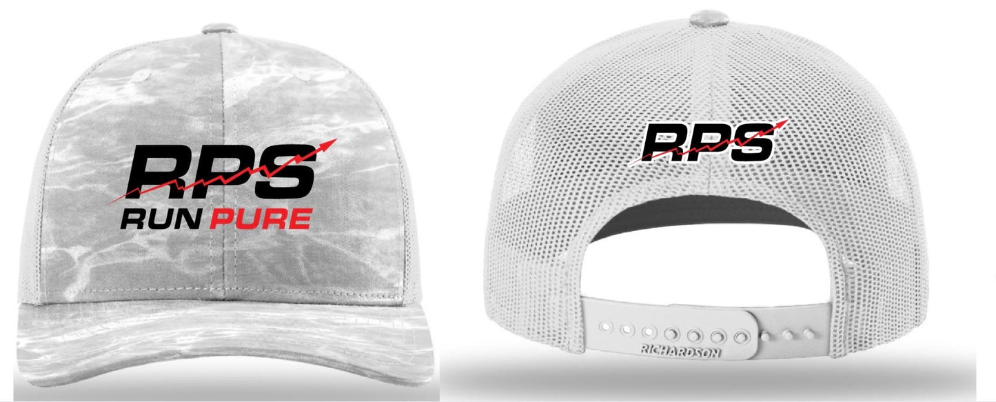White Snapback Hat Camouflage