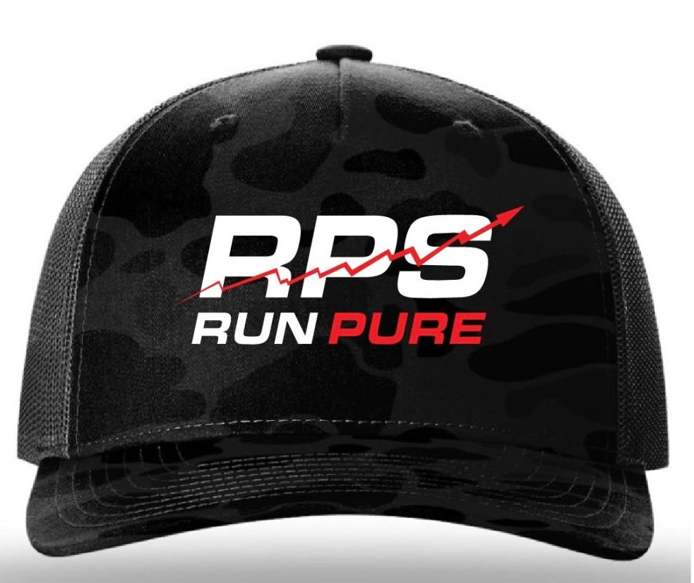 Black Snapback Hat Camouflauge