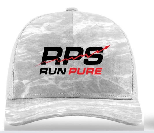 White Snapback Hat Camouflage
